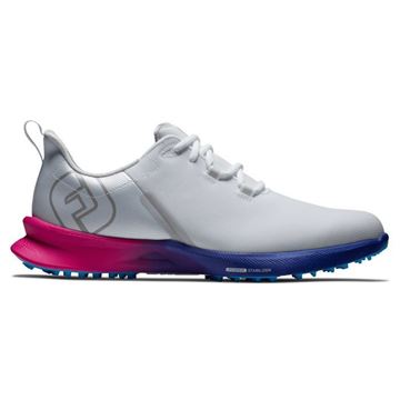 Picture of FootJoy Mens FJ Fuel Sport Golf Shoes - 55455 - White/Pink/Blue - Spikeless