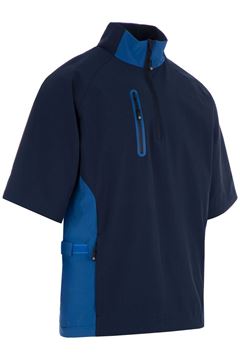 Picture of ProQuip Mens Pro-Tech Half Sleeve Wind Shirt - Navy/Royal Blue
