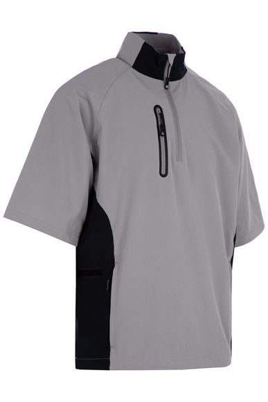 Picture of ProQuip Mens Pro-Tech Half Sleeve Wind Shirt - Grey/Black