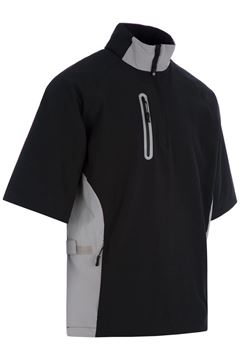Picture of ProQuip Mens Pro-Tech Half Sleeve Wind Shirt - Black/Grey