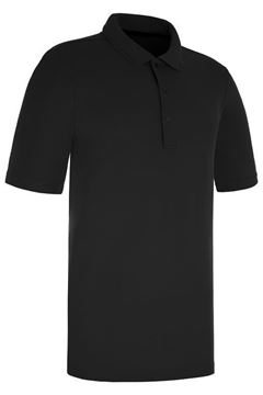 Picture of ProQuip Mens Pro-Tech Solid Colour Polo Shirt - Black