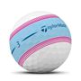 Picture of TaylorMade Tour Response Stripe Golf Balls - Blue Pink