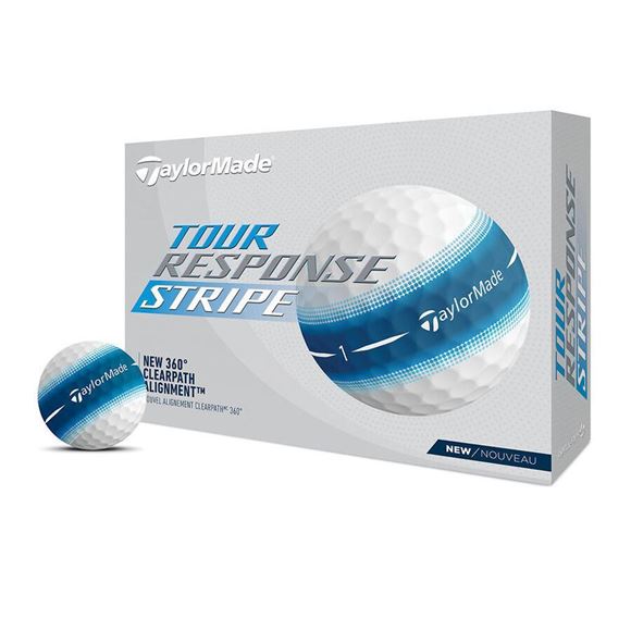 Picture of TaylorMade Tour Response Stripe Golf Balls - Blue