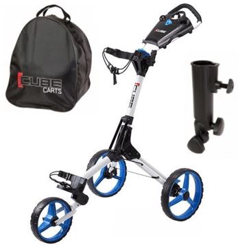 Picture of Sky Max Cube Push Trolley - White/Blue