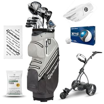 Picture of Premium Taylormade Complete Package Set with Motocaddy SE Electric Trolley (Qi, MG4, Spider X)