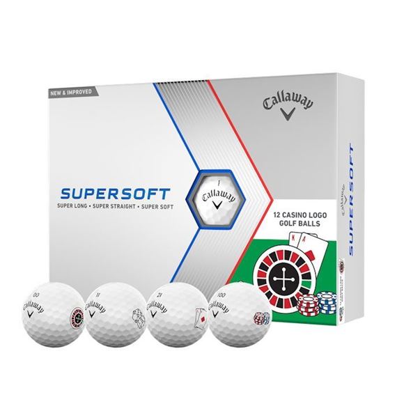 Picture of Callaway Supersoft Golf Balls 2023 Model - Casino Logo