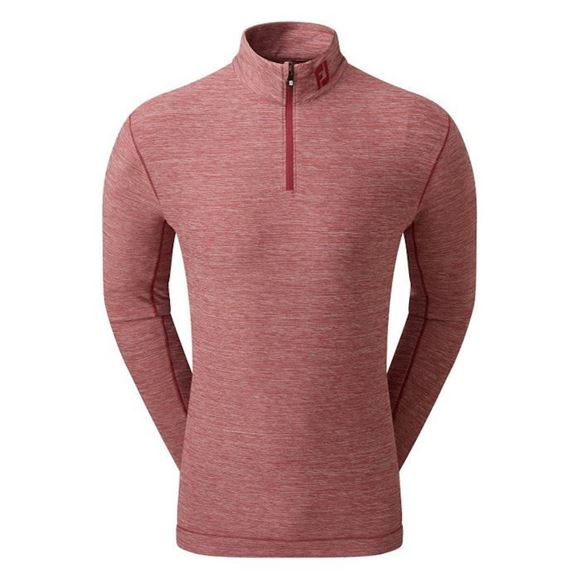 Picture of FootJoy Mens Space Dye Chill-Out Midlayer Pullover - Maroon 80152