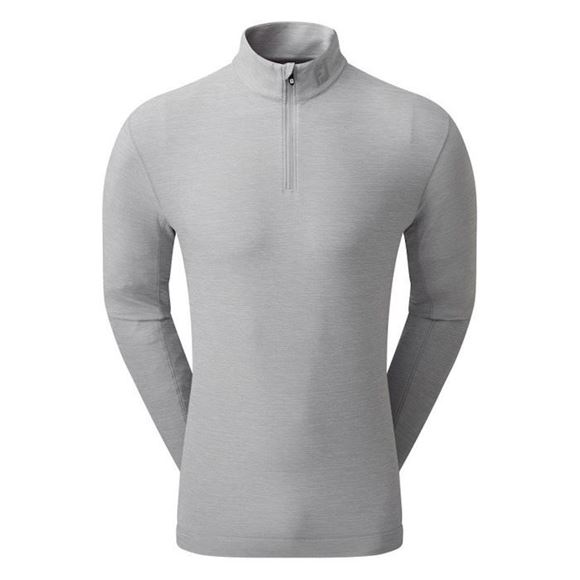 Picture of FootJoy Mens Space Dye Chill-Out Midlayer Pullover - Grey 80149