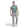 Picture of adidas Ultimate 365 Mesh Print Polo Shirt - IW1409 - Collegiate Green/Sandy Pink