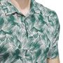 Picture of adidas Ultimate 365 Mesh Print Polo Shirt - IW1409 - Collegiate Green/Sandy Pink