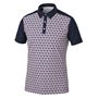 Picture of Galvin Green Mens Mio Golf Shirt - Camelia Rose/Navy