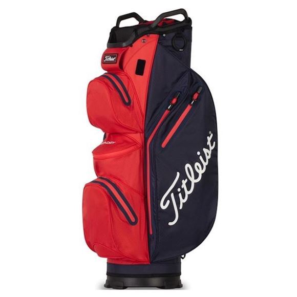 Picture of Titleist StaDry Waterproof Cart 14 Bag 2022 - Navy/Red