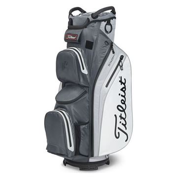 Picture of Titleist StaDry Waterproof Cart 14 Bag 2022 - Charcoal/Grey/White