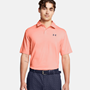 Picture of Under Armour Men's UA Tee To Green Polo - Flare Orange / Midnight Navy - 1383714-897