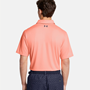 Picture of Under Armour Men's UA Tee To Green Polo - Flare Orange / Midnight Navy - 1383714-897