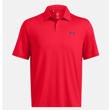 Picture of Under Armour Men's UA Tee To Green Polo - Red / Midnight Navy - 1383714-600