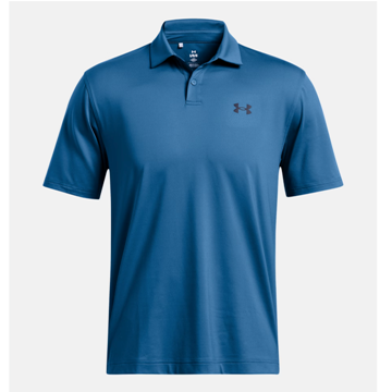 Picture of Under Armour Men's UA Tee To Green Polo - Photon Blue / Midnight Navy - 1383714-406