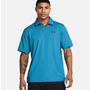 Picture of Under Armour Men's UA Tee To Green Polo - Capri / Black - 1383714-419