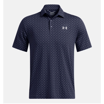 Picture of Under Armour Men's UA Playoff 3.0 Printed Polo - Midnight Navy / White - 1378677-417