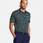 Picture of Under Armour Men's UA Playoff 3.0 Printed Polo - Midnight Navy / Forest Green - 1378677-418