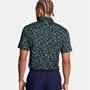 Picture of Under Armour Men's UA Playoff 3.0 Printed Polo - Midnight Navy / Forest Green - 1378677-418