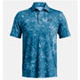 Picture of Under Armour Men's UA Playoff 3.0 Printed Polo - Photon Blue / Midnight Navy - 1378677-406