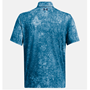 Picture of Under Armour Men's UA Playoff 3.0 Printed Polo - Photon Blue / Midnight Navy - 1378677-406