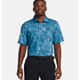 Picture of Under Armour Men's UA Playoff 3.0 Printed Polo - Photon Blue / Midnight Navy - 1378677-406