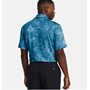 Picture of Under Armour Men's UA Playoff 3.0 Printed Polo - Photon Blue / Midnight Navy - 1378677-406