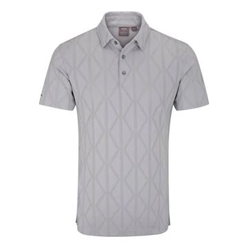 Picture of Ping Mens Lenny  Jacquard Polo Shirt - Quiet Grey