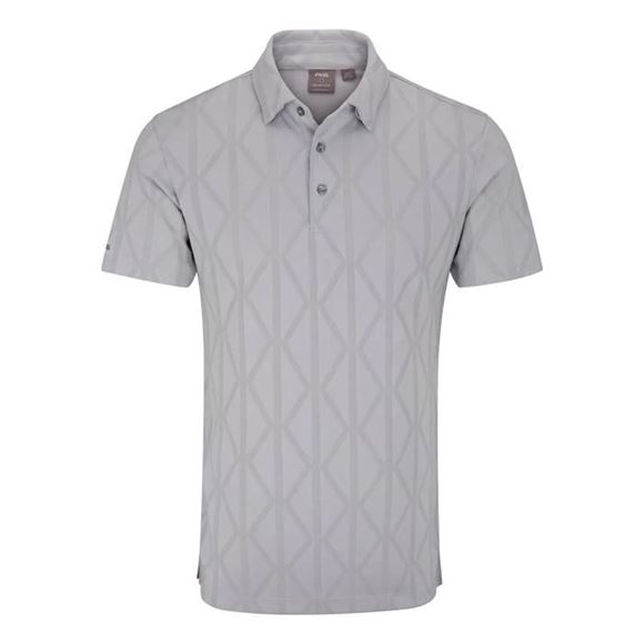 Picture of Ping Mens Lenny  Jacquard Polo Shirt - Quiet Grey