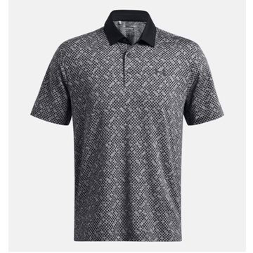 Picture of Under Armour Men's UA Playoff 3.0 Check Jacquard Polo - Black / White - 1387131-001