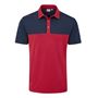 Picture of Ping Mens Bodi Polo Shirt - Rich Red/Navy