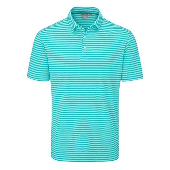 Picture of Ping Mens Owain Polo Shirt - Aruba Blue/Ceramic