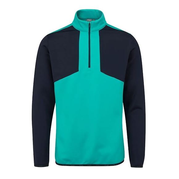 Picture of Ping Mens Keon Colour Block Fleece Pullover - Ceramic/Navy