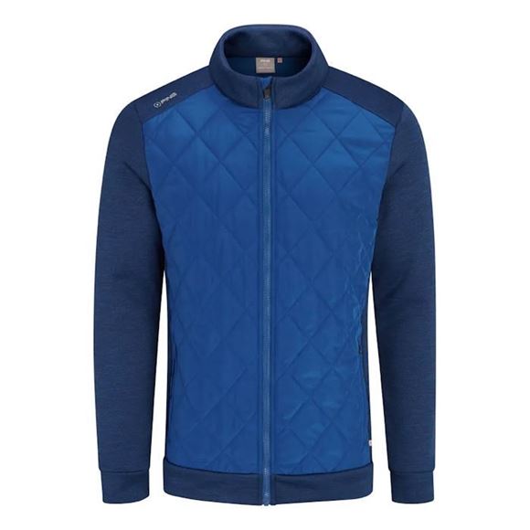 Picture of Ping Mens Aaran Quilted Hybrid Jacket - Ink Marl/Inky