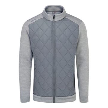 Picture of Ping Mens Aaran Quilted Hybrid Jacket - Griffin Marl/Rock