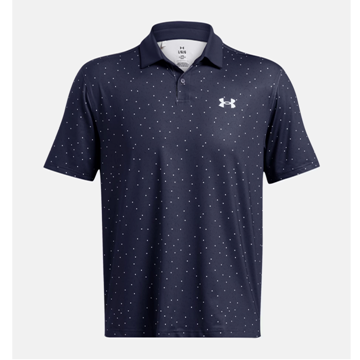 Picture of Under Armour Men's UA Tee To Green Printed Polo - Midnight Navy / Black - 1383715 -412