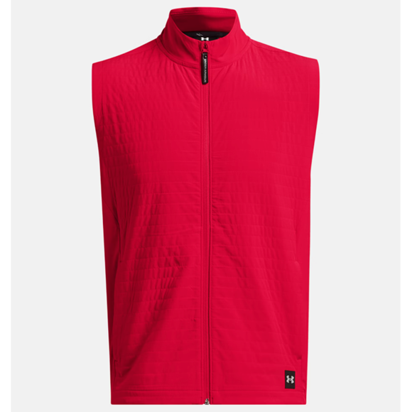 Picture of Under Armour Men's UA Drive Pro Storm Lightweight Insulated Vest - Red / Metallic Silver - 1387120-600