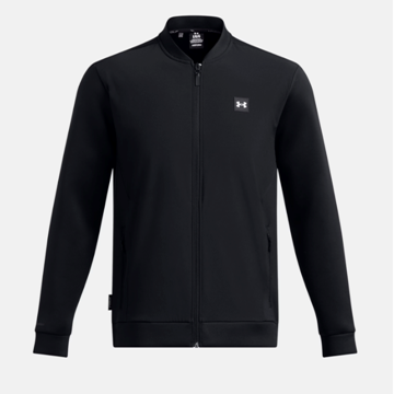 Picture of Under Armour Men's UA Drive Pro Storm Hybrid Full-Zip Jacket - Black / Metallic Silver - 1387117-001