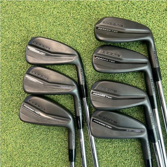 Picture of Cobra King Forged Tec Iron Set - Black - 4-PW - +1/2" - 1 Up - Regular Steel - Preowned - CO0For010