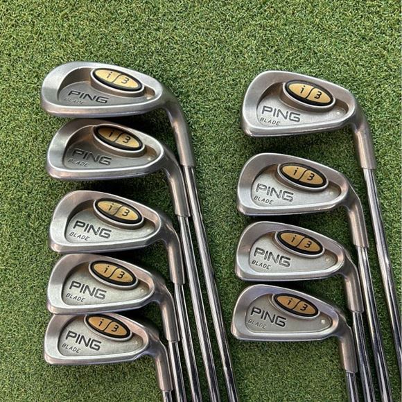 Picture of Ping  I3 Blade Iron Set - 3-PW+SW - Stiff Steel - Preowned - TO0pin2880