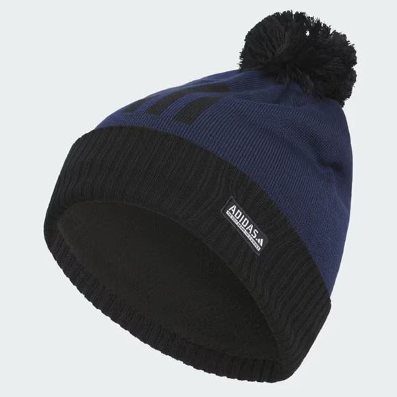 Picture of adidas Pom COLD.RDY Three Stripe Pom Beanie - Collegiate Navy - JI7559