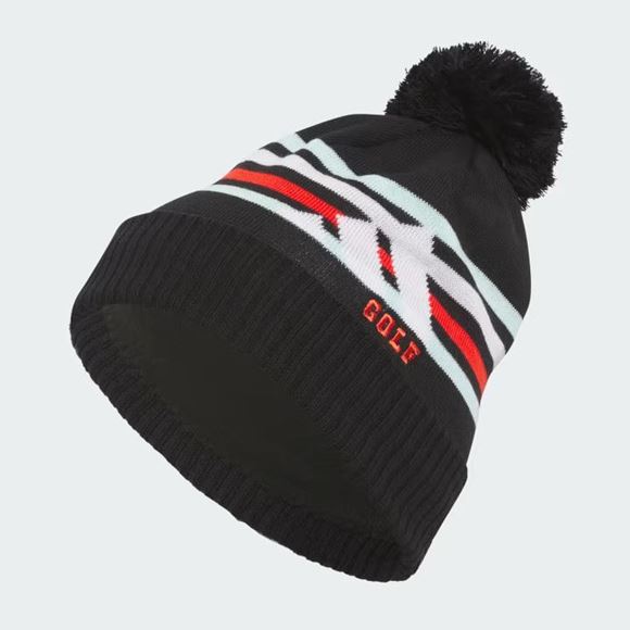 Picture of adidas COLD.RDY Pom Golf Beanie - Black - HY1631