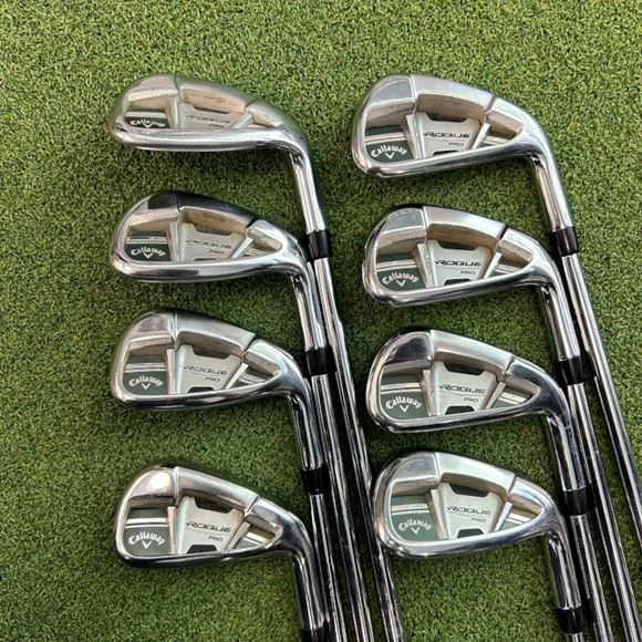 Picture of Callaway Rogue Pro Iron Set - 4-PW+AW - 3/4" Long - Stiff Steel - Preowned - TO0Cal4319