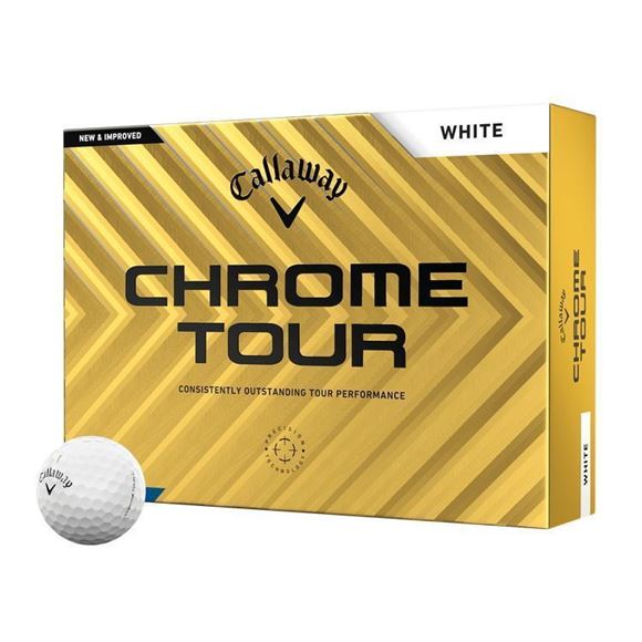 Picture of Callaway Chrome Tour Golf Balls White (2 dozen £84.99) 2024