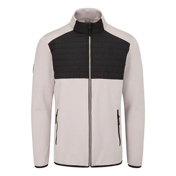 Picture of Ping Mens Firth Hybrid Fleece Jacket - Mushroom/Black