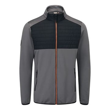 Picture of Ping Mens Firth Hybrid Fleece Jacket - Rock/Black