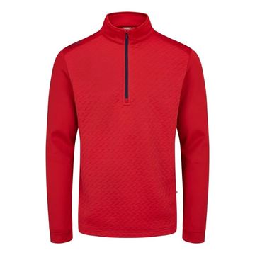 Picture of Ping Mens Whister 3D Jacquard Fleece - Rich Red