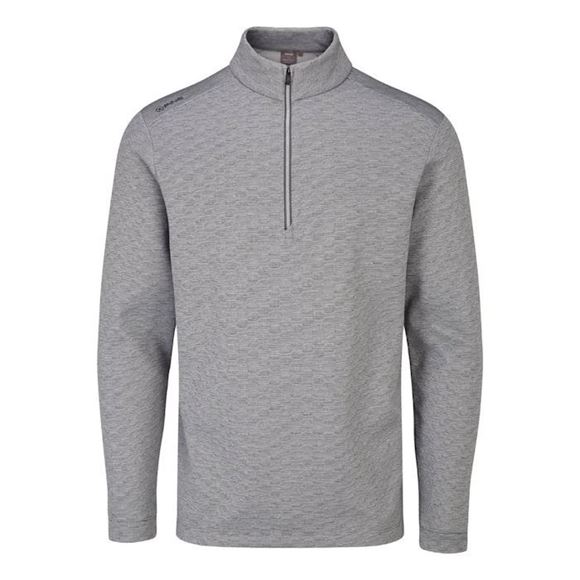 Picture of Ping Mens Bexton Half Zip Fleece - Quiet Grey Multi